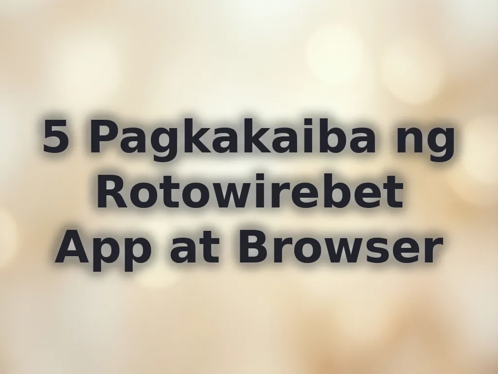 App vs Browser comparison